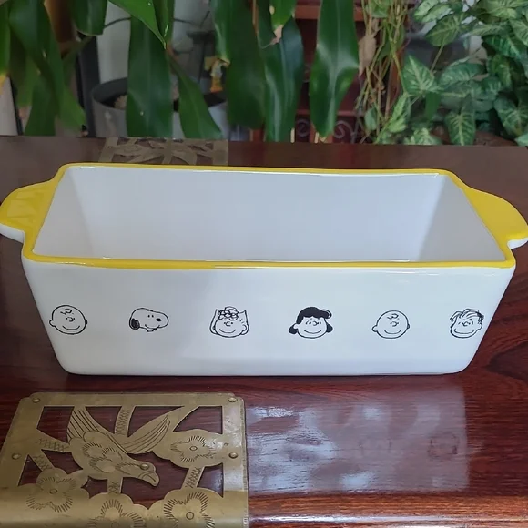 💛Rae Dunn PeanutsLoaf Baking Dish